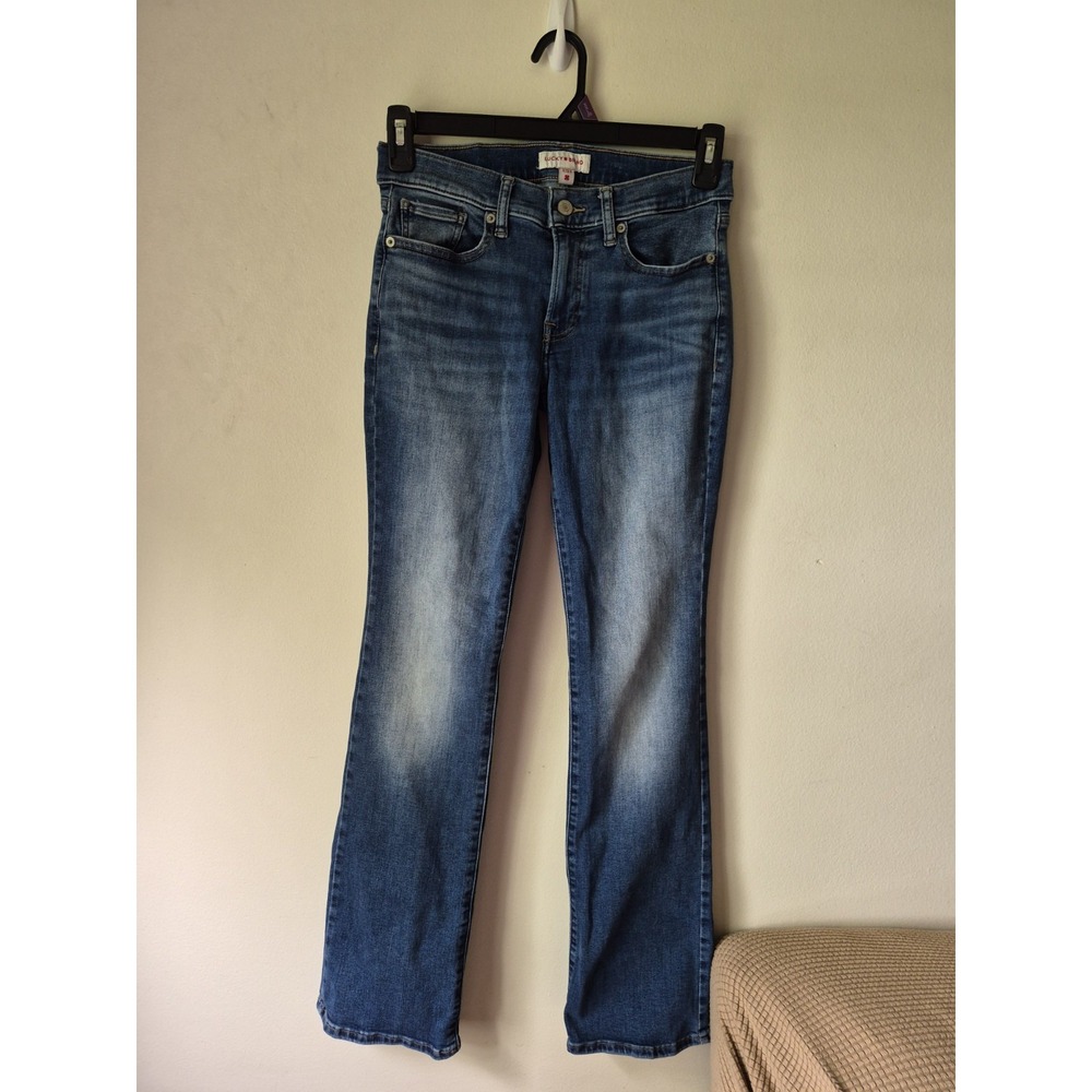 Lucky Brand Women's Sweet Mid Rise Boot Cut Faded Medium Wash Blue Size 6/28R